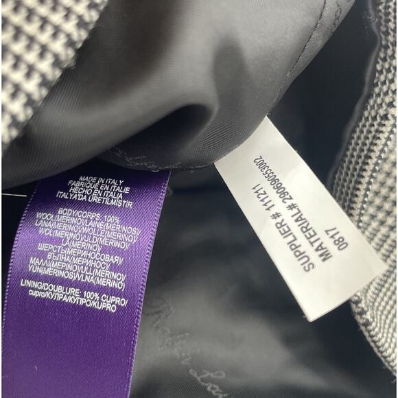 Ralph Lauren Collection Purple Label Bustier Top Plaid Wool Blouse Peplum Runway - Picture 16 of 16